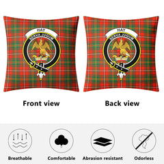 Hay Ancient Tartan Crest Pillow Cover