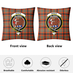 Innes Ancient Tartan Crest Pillow Cover