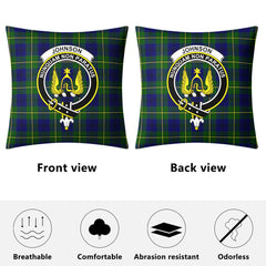 Johnson Modern Tartan Crest Pillow Cover