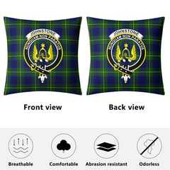 Johnstone Modern Tartan Crest Pillow Cover