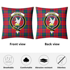 Lindsay Modern Tartan Crest Pillow Cover