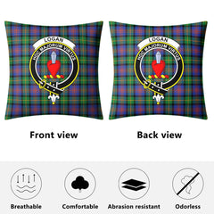 Logan Ancient Tartan Crest Pillow Cover