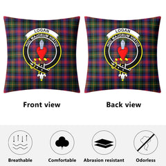 Logan Modern Tartan Crest Pillow Cover