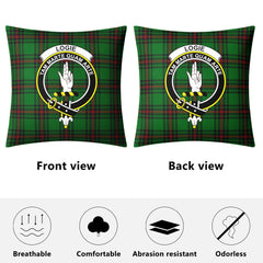 Logie Tartan Crest Pillow Cover