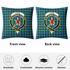 Lyon Tartan Crest Pillow Cover