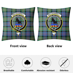 MacDonnell of Glengarry Ancient Tartan Crest Pillow Cover