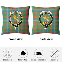 MacIntosh Hunting Ancient Tartan Crest Pillow Cover