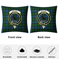 MacKie Tartan Crest Pillow Cover