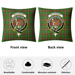 MacKinnon Hunting Modern Tartan Crest Pillow Cover