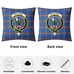 MacLaine of Loch Buie Hunting Ancient Tartan Crest Pillow Cover