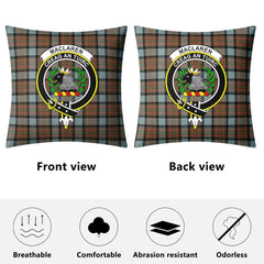 MacLaren Weathered Tartan Crest Pillow Cover