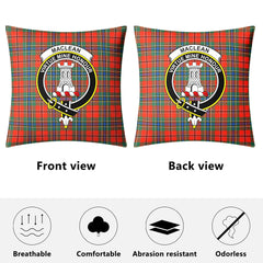 MacLean of Duart Ancient Tartan Crest Pillow Cover