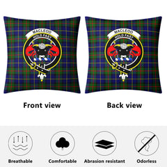 MacLeod of Harris Modern Tartan Crest Pillow Cover