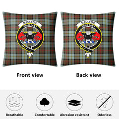 MacLeod of Harris Weathered Tartan Crest Pillow Cover