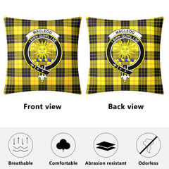 MacLeod of Lewis Ancient Tartan Crest Pillow Cover