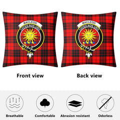 MacLeod of Raasay Tartan Crest Pillow Cover