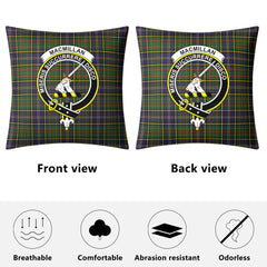 MacMillan Hunting Modern Tartan Crest Pillow Cover