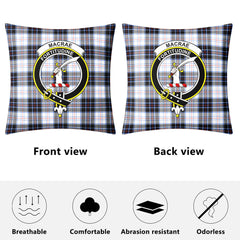 MacRae Dress Modern Tartan Crest Pillow Cover