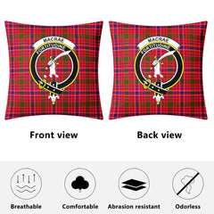 MacRae Modern Tartan Crest Pillow Cover