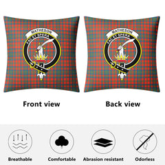 Matheson Ancient Tartan Crest Pillow Cover