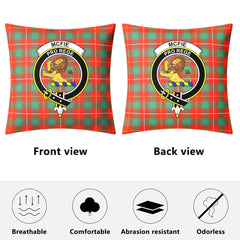 McFie Ancient Tartan Crest Pillow Cover