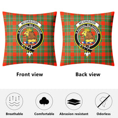 McGregor Ancient Tartan Crest Pillow Cover