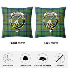 McMillan Hunting Ancient Tartan Crest Pillow Cover