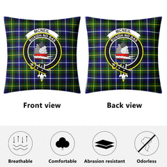 McNeil of Barra Modern Tartan Crest Pillow Cover