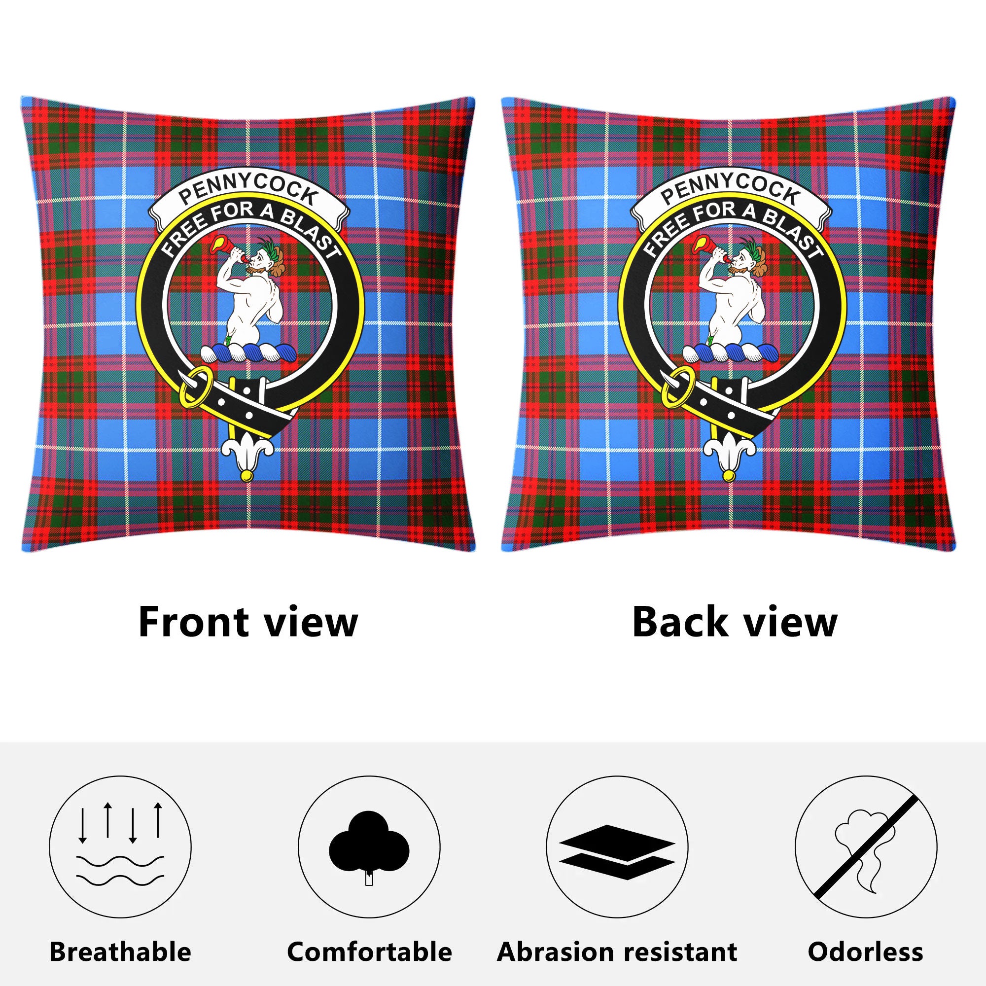 Pennycook Tartan Crest Pillow Cover