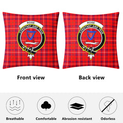 Rose Modern Tartan Crest Pillow Cover