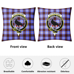 Rutherford Tartan Crest Pillow Cover