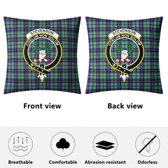 Stevenson Tartan Crest Pillow Cover