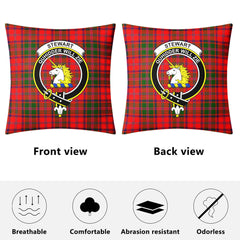 Stewart of Appin Modern Tartan Crest Pillow Cover