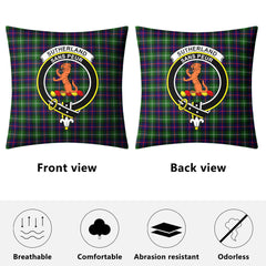 Sutherland Modern Tartan Crest Pillow Cover