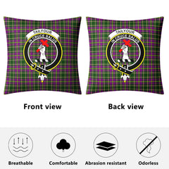 Tailyour (or Taylor) Tartan Crest Pillow Cover