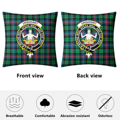 Urquhart Broad Red Ancient Tartan Crest Pillow Cover