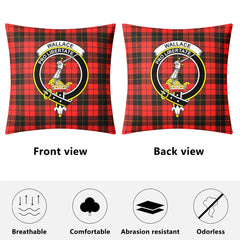 Wallace Weathered Tartan Crest Pillow Cover