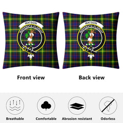 Watson Modern Tartan Crest Pillow Cover