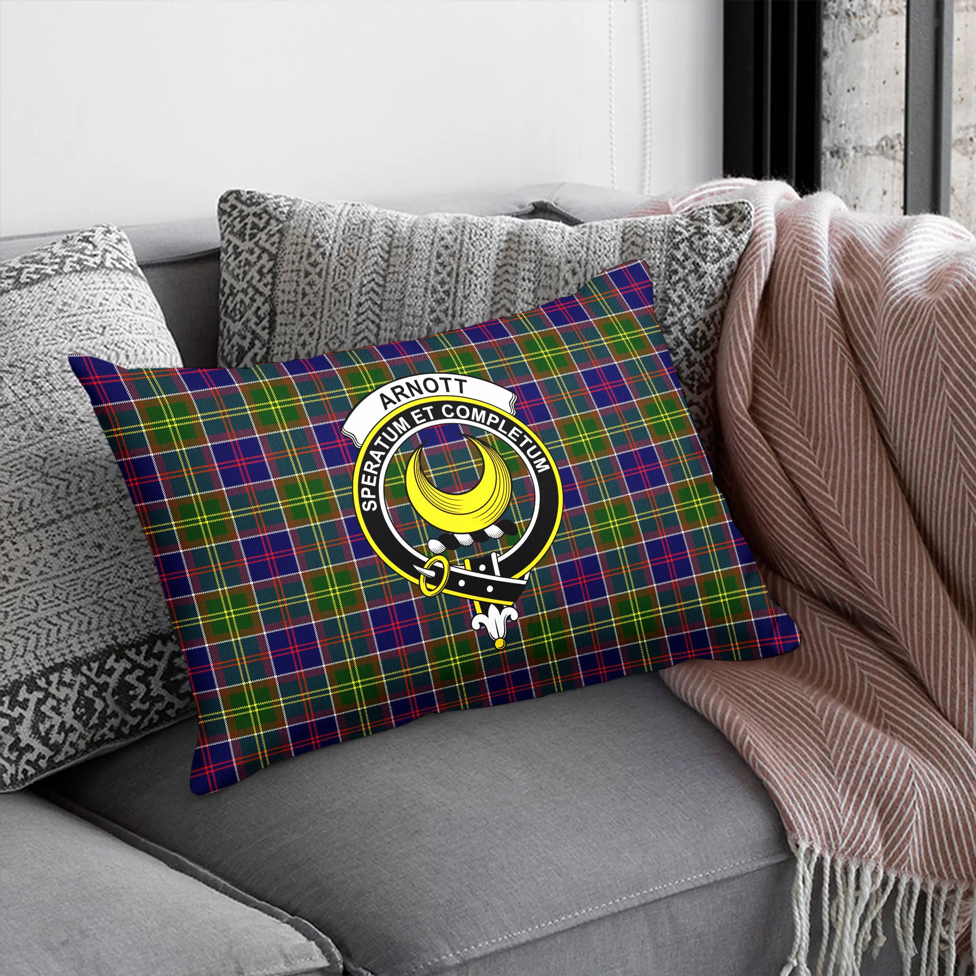 Arnott Tartan Crest Pillow Cover