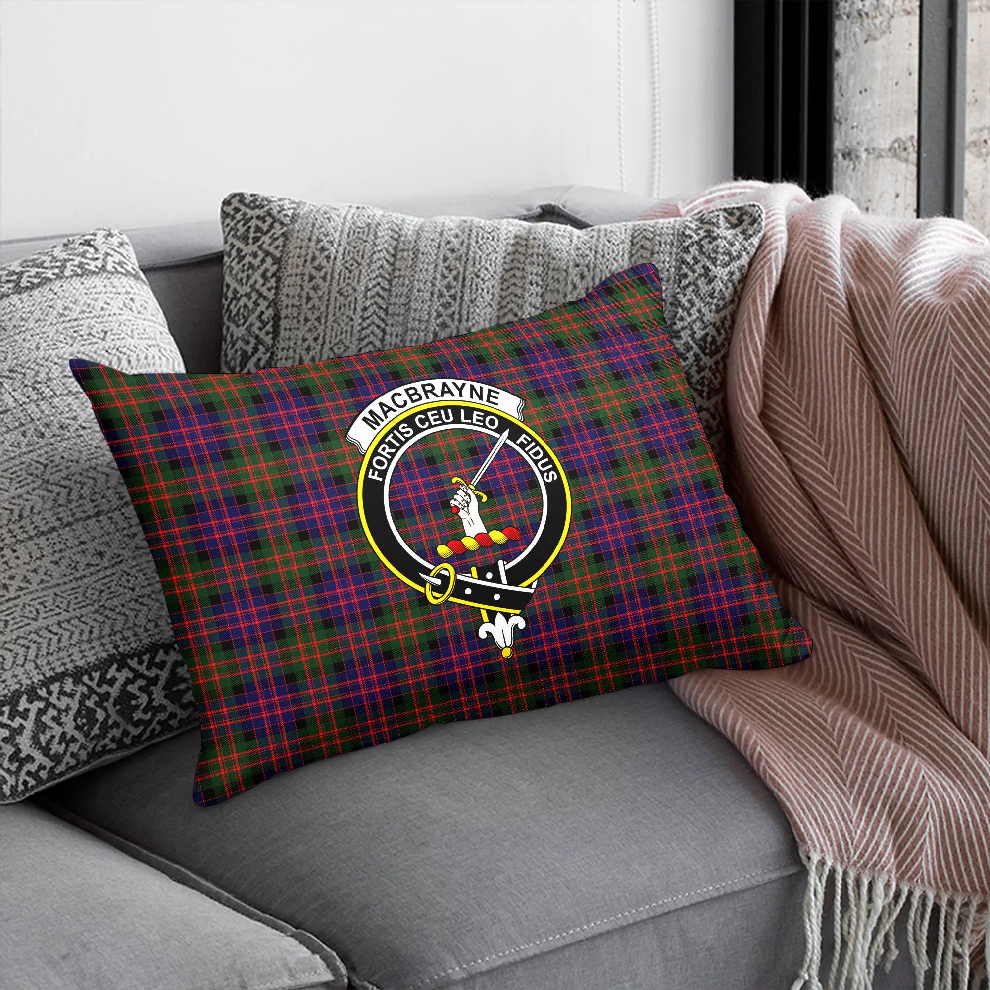 MacBrayne Tartan Crest Pillow Cover