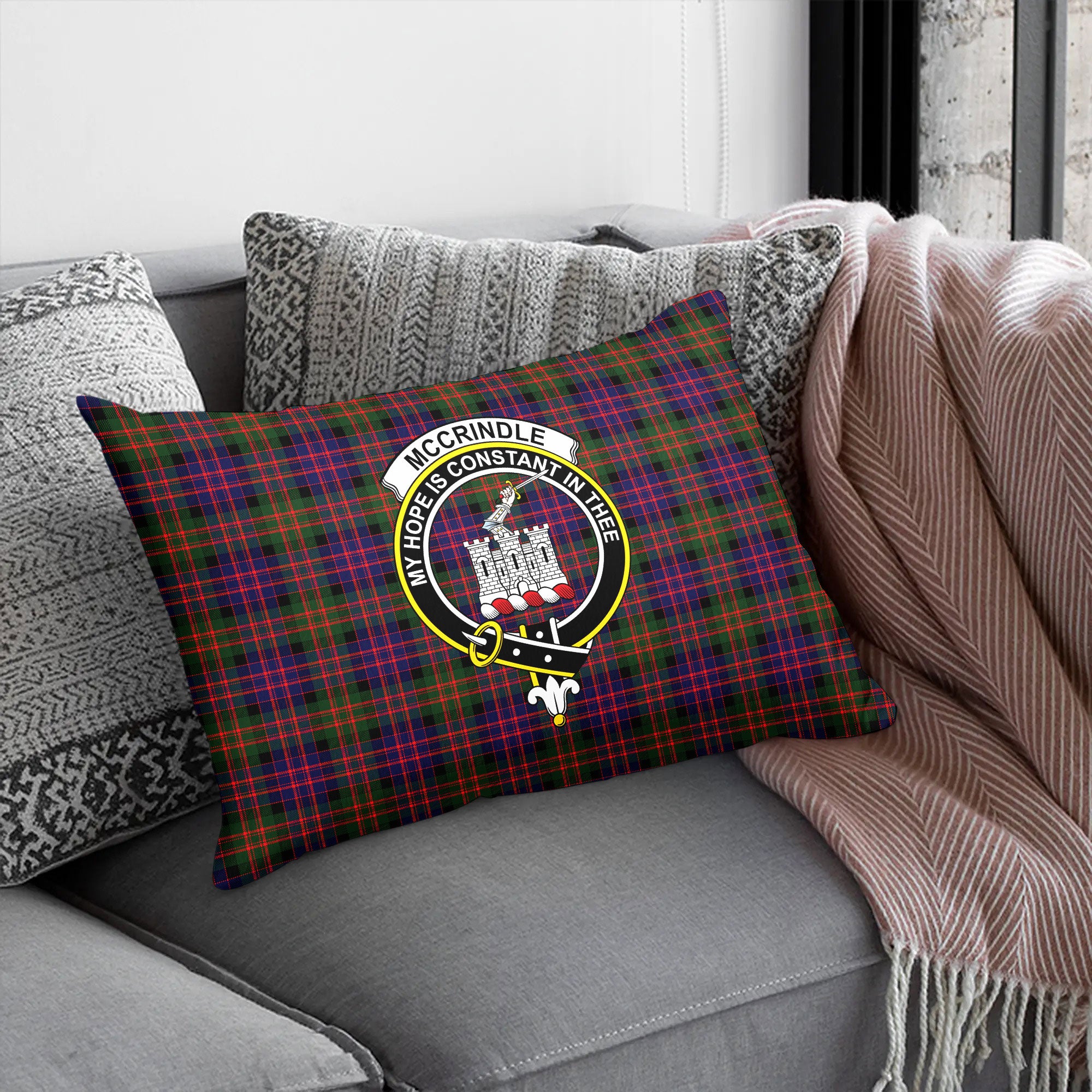 McCrindle Tartan Crest Pillow Cover