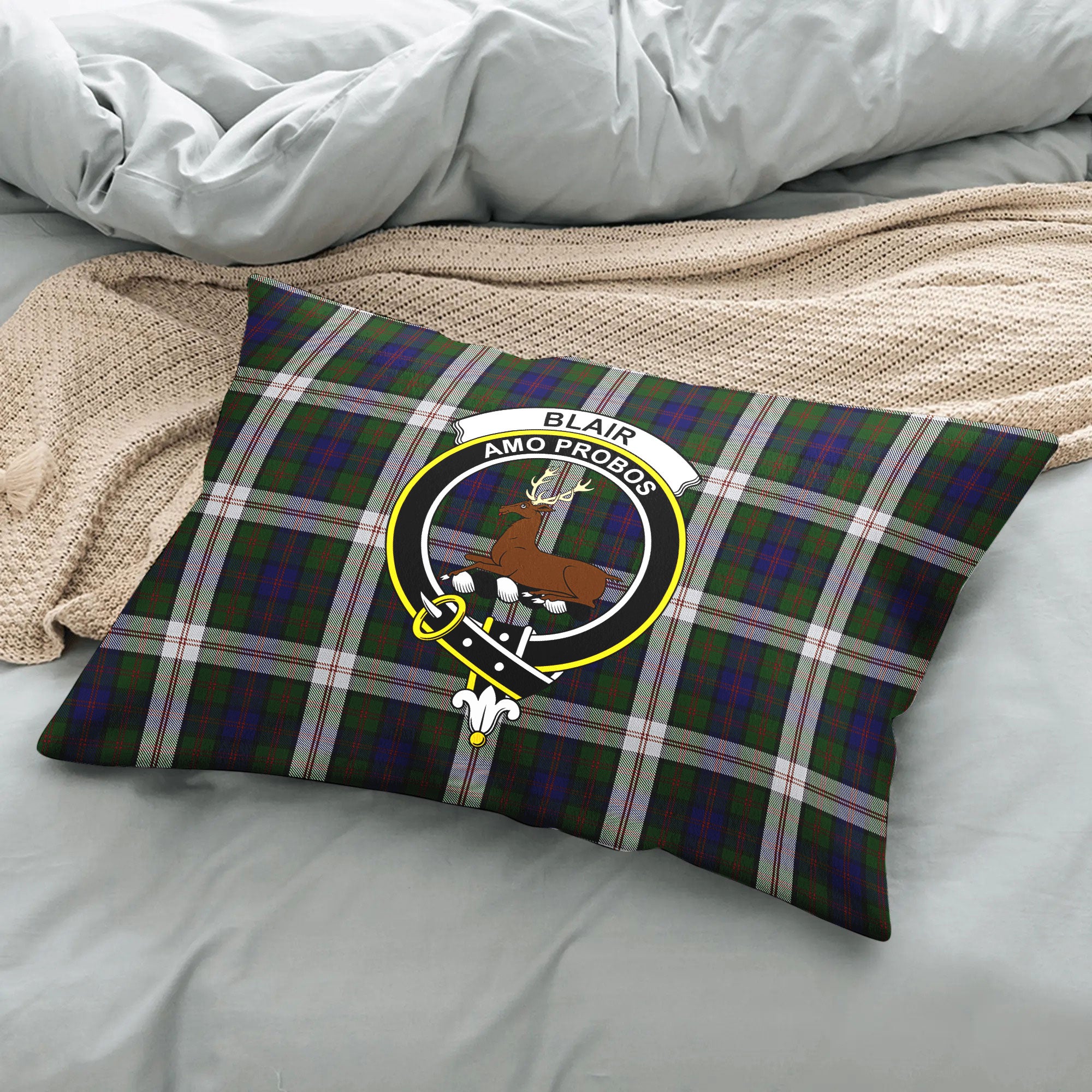 Blair Dress Tartan Crest Pillow Cover