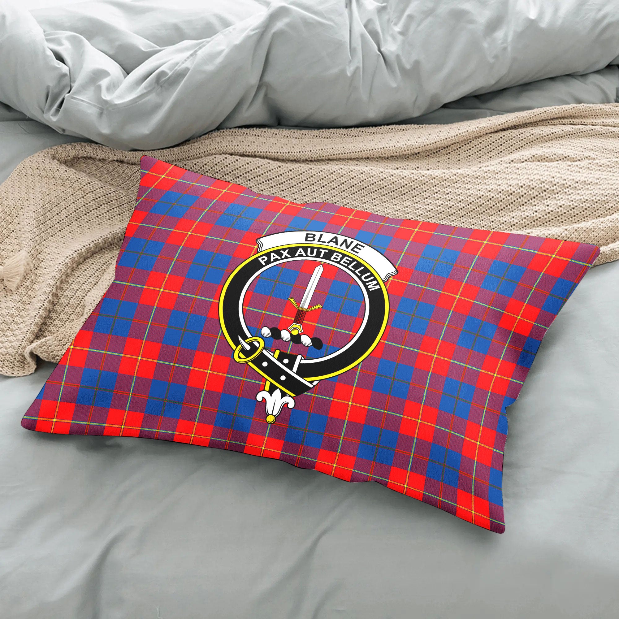 Blane Tartan Crest Pillow Cover