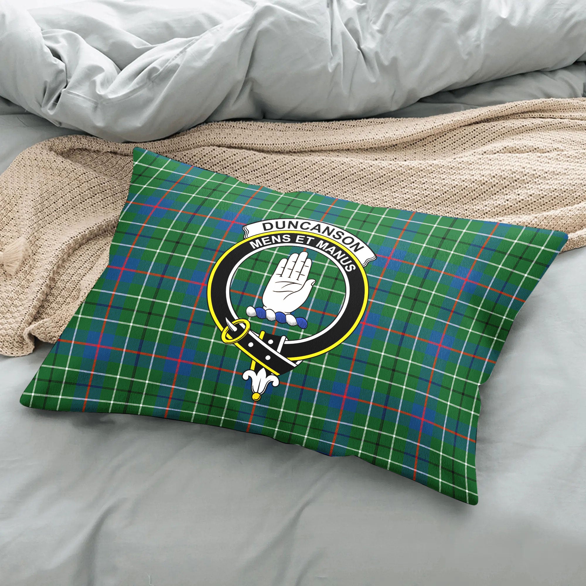 Duncanson Tartan Crest Pillow Cover