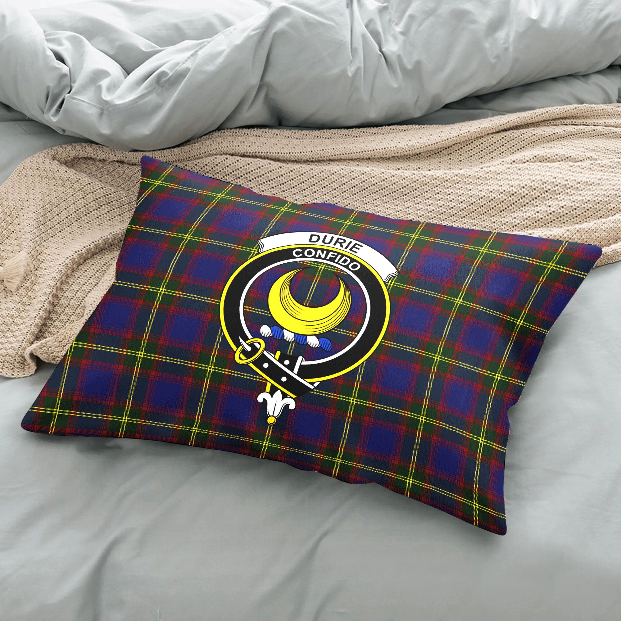 Durie Tartan Crest Pillow Cover