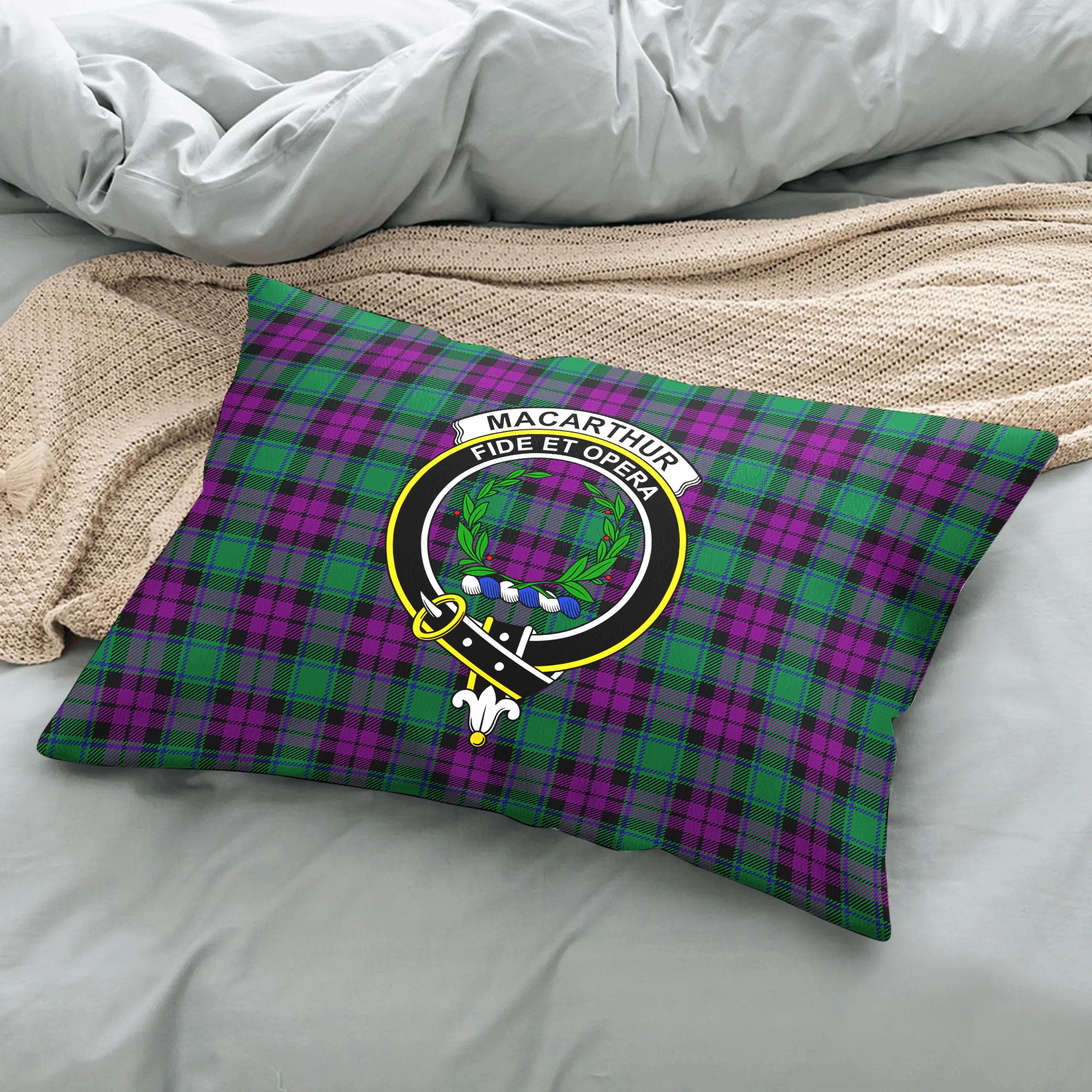 MacArthur - Milton Tartan Crest Pillow Cover