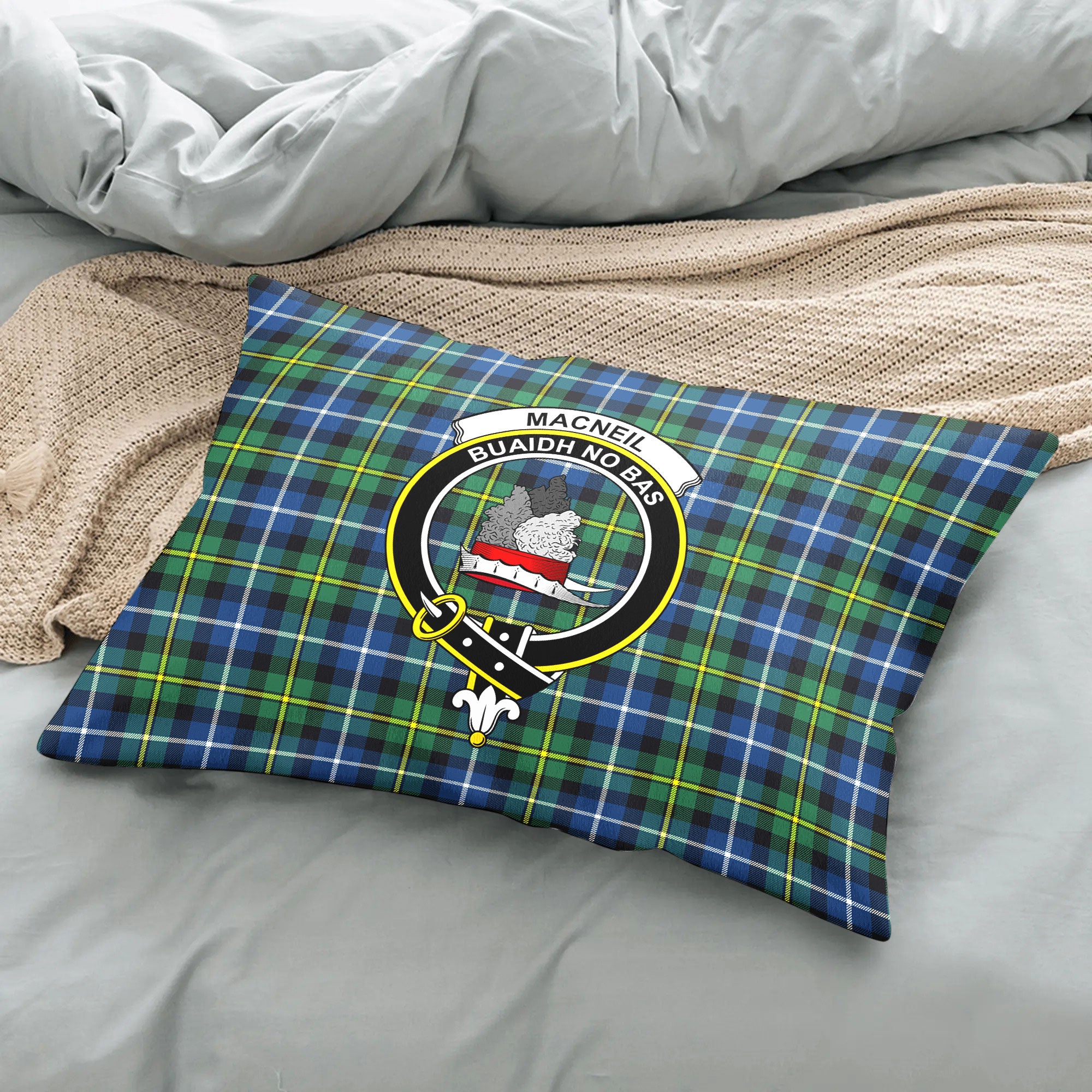 MacNeil of Barra Ancient Tartan Crest Pillow Cover