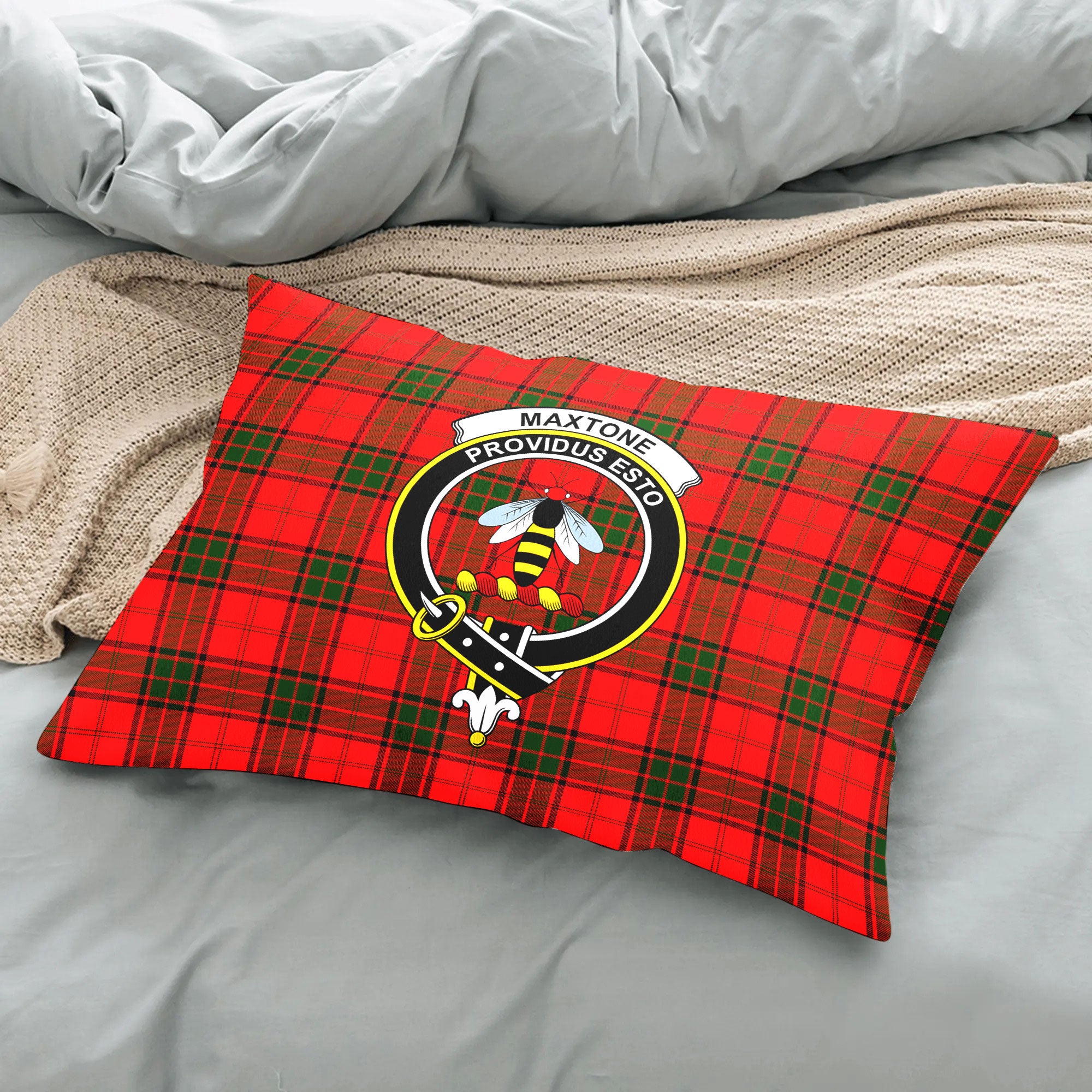 Maxtone Tartan Crest Pillow Cover