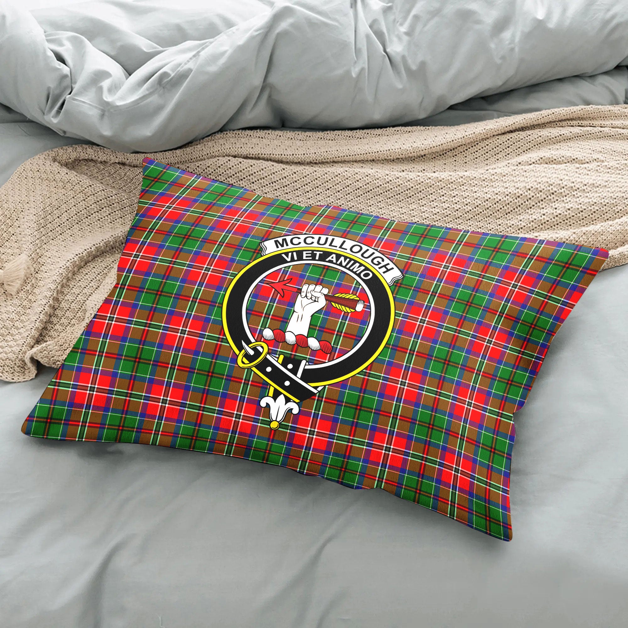 McCullough Tartan Crest Pillow Cover