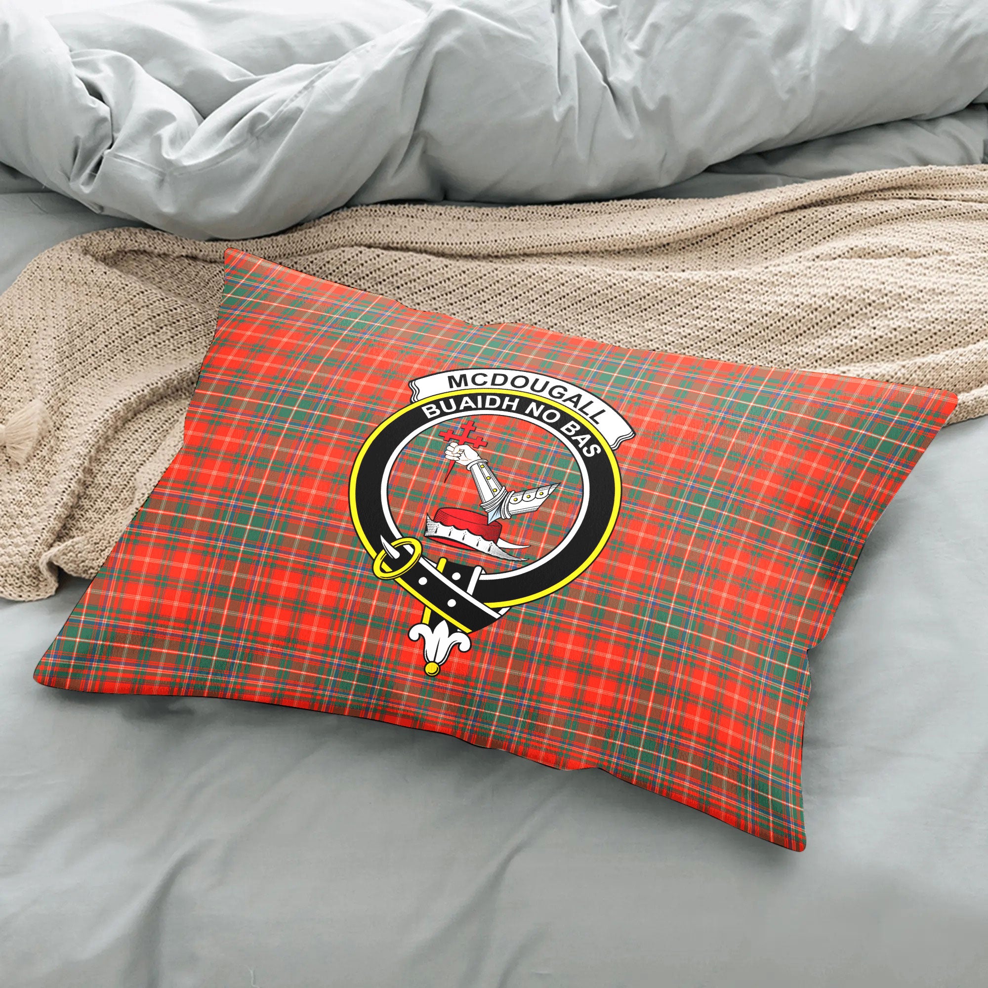 McDougall Ancient Tartan Crest Pillow Cover